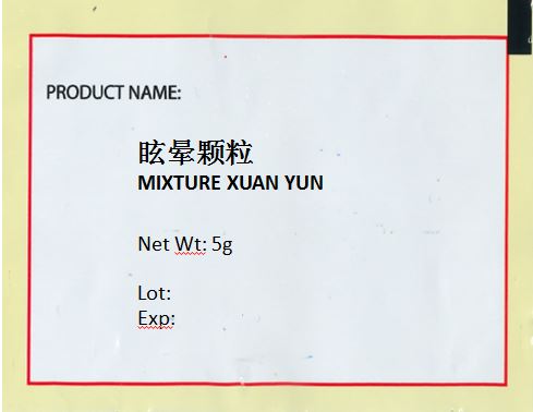 Mixture Xuan Yun <br>眩晕颗粒