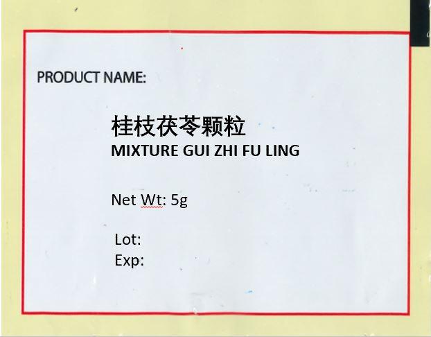 KINHONG PTE LTD 庆丰私人有限公司 MIXTURE 复方颗粒 Mixture Gui Zhi Fu Ling 桂枝茯苓颗粒