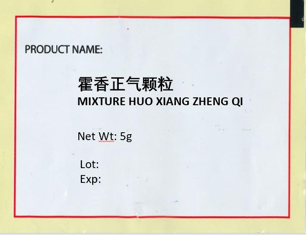 KINHONG PTE LTD 庆丰私人有限公司 MIXTURE 复方颗粒 Mixture Huo Po Xia Ling 藿朴夏苓颗粒