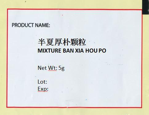 KINHONG PTE LTD 庆丰私人有限公司 MIXTURE 复方颗粒 Mixture Ban Xia Xie Xiin 半夏泻心颗粒