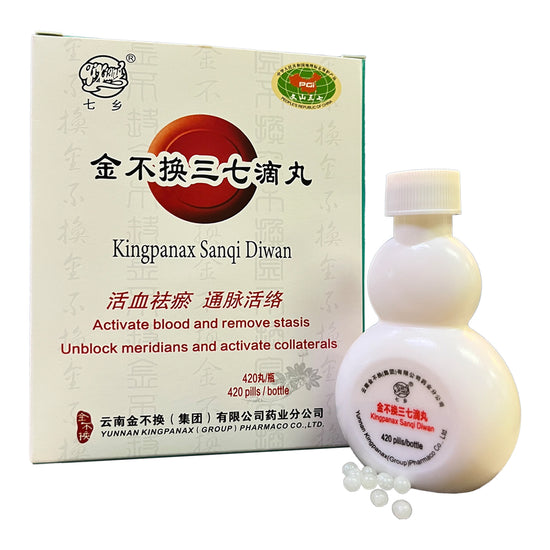 Sanqi Diwan, 金不换三七滴丸 unclog blood constrictions and curb inflammation in brain blood vessels