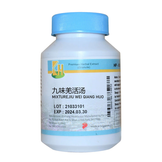 KINHONG PTE LTD 庆丰私人有限公司 MIXTURE 复方颗粒Mixture Jiu Wei Qiang Huo九味羌活汤