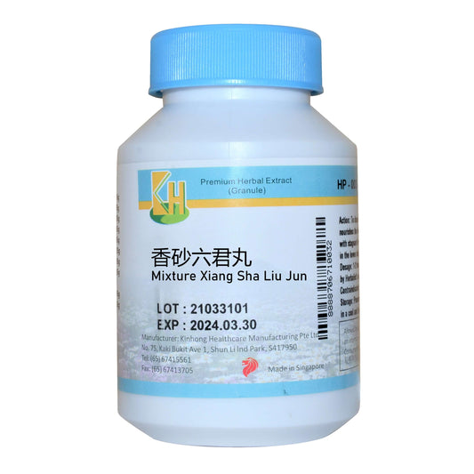 KINHONG PTE LTD 庆丰私人有限公司 MIXTURE 复方颗粒Mixture Xiang Sha Liu Jun香砂六君丸