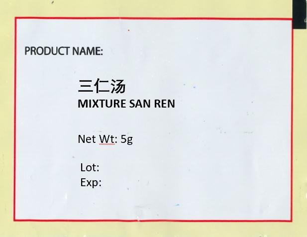 KINHONG PTE LTD 庆丰私人有限公司 MIXTURE 复方颗粒Mixture San Ren三仁汤