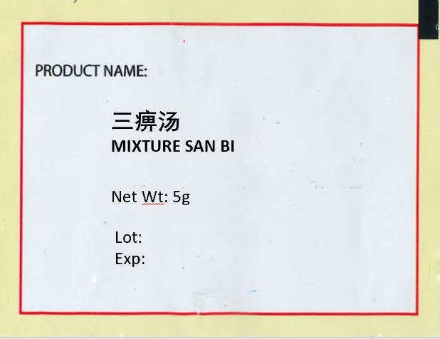 KINHONG PTE LTD 庆丰私人有限公司 MIXTURE 复方颗粒 Mixture San Bi 三痹汤