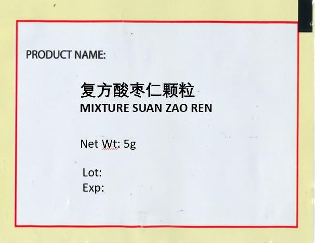 KINHONG PTE LTD 庆丰私人有限公司 MIXTURE 复方颗粒 Mixture Suan Zao Ren 复方酸枣仁颗粒