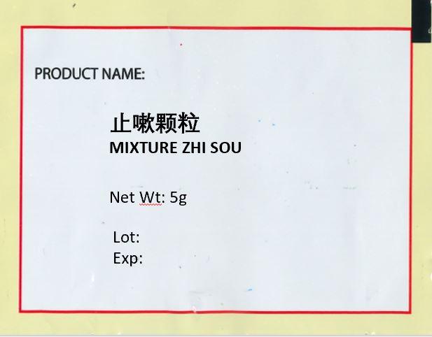 KINHONG PTE LTD 庆丰私人有限公司 MIXTURE 复方颗粒 Mixture Zhi Sou 止嗽颗粒